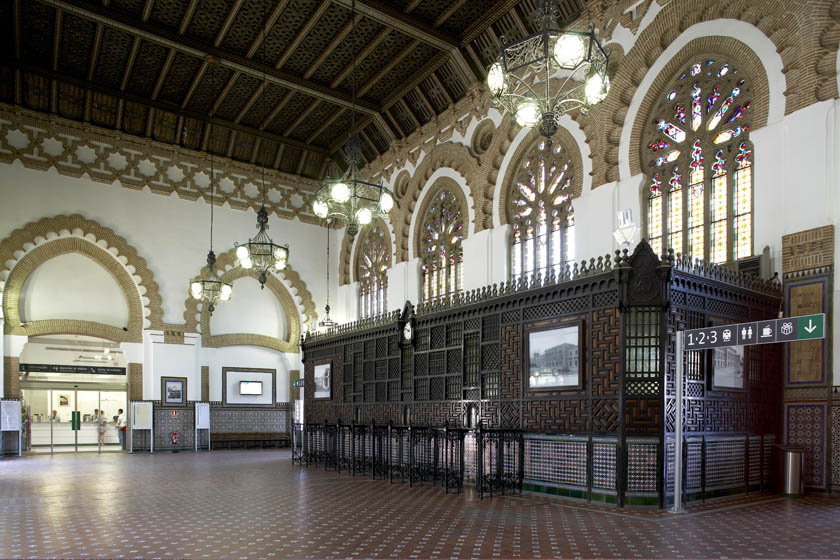 Vestíbul de viatgers de l’estació de Toledo.