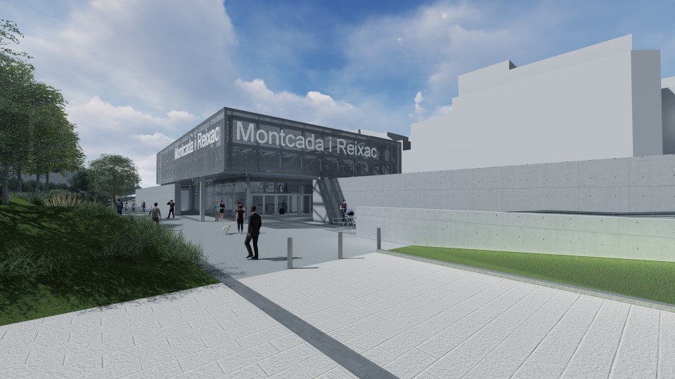 Infografía estación de Montcada