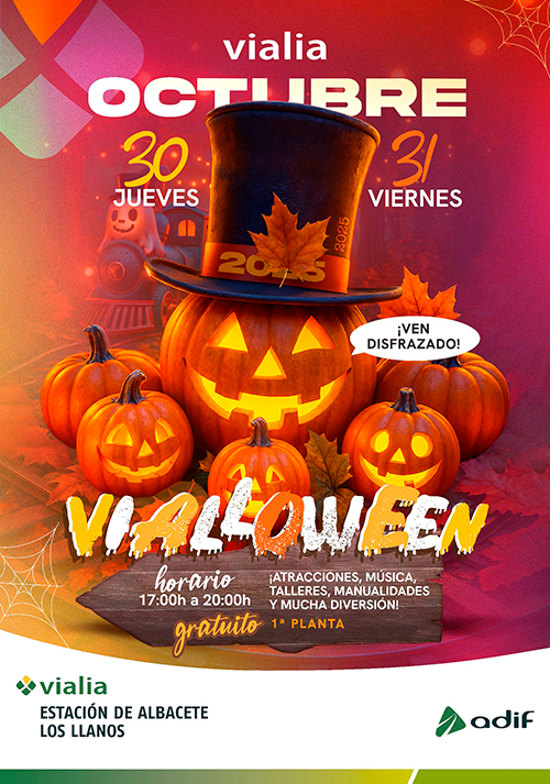 Cartel de actividades de Vialloween