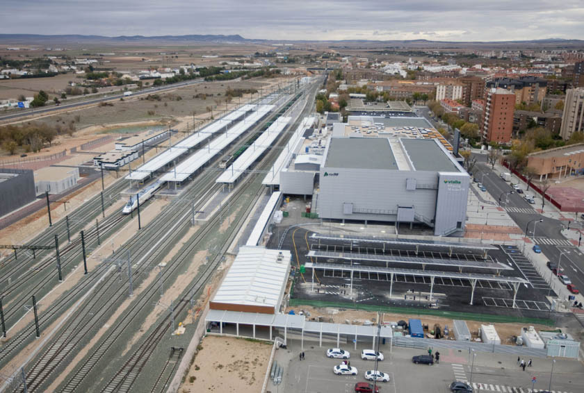 Albacete Los Llanos station, aerial view