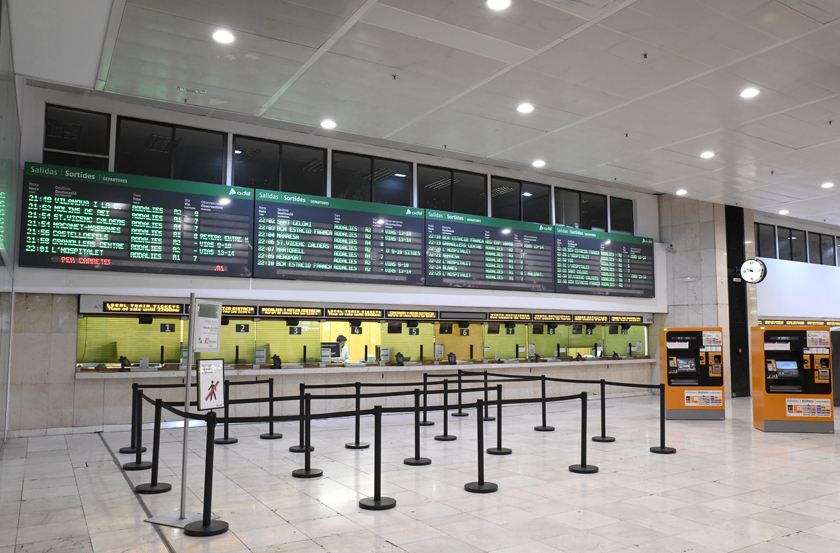 Estación Barcelona Sants, vestíbulo de venda de billetes