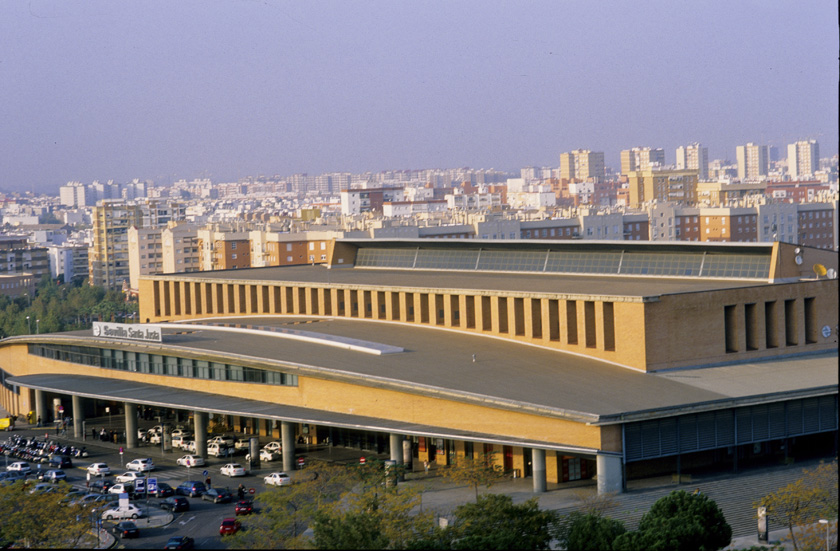 Sevilla Santa Justa station, view of the facade