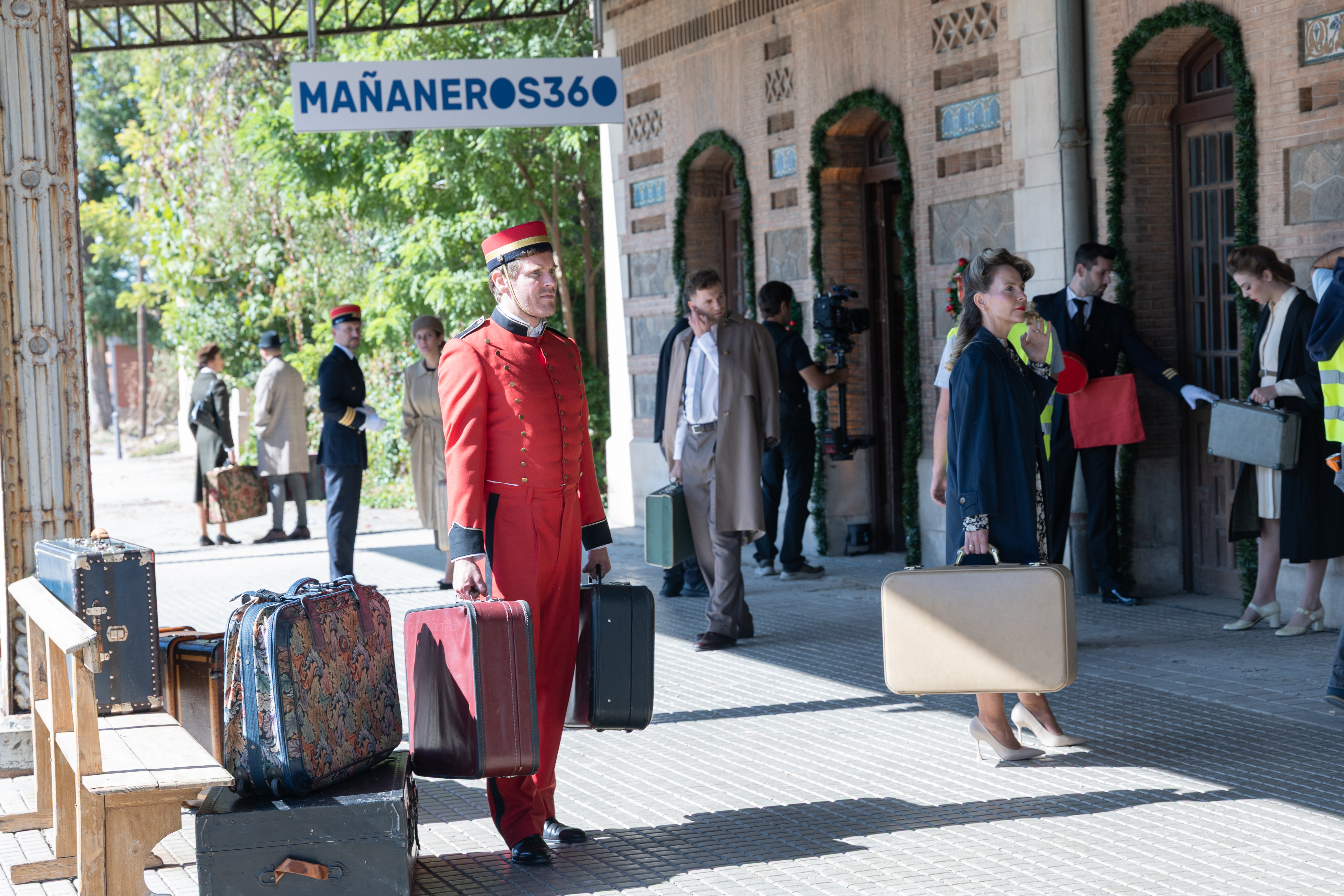 Rodaje en la estación de Algodor.