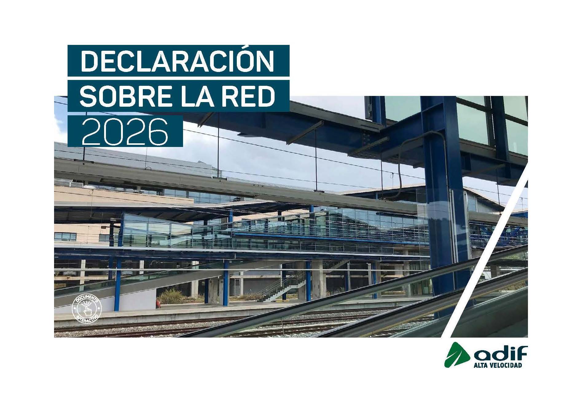Imagen de portada de la Declaración sobre la Red  de Adiif AV 2025