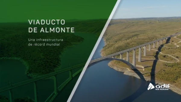 Junio de 2021. Postcad técnico sobre el avance y pruebas de carga en el viaducto de Almonte