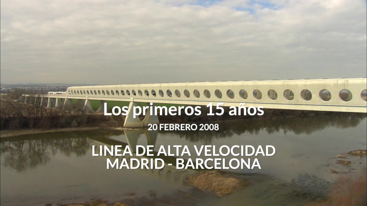 Vídeo 15 aniversario d la línea, LAV Madrid - Barcelona