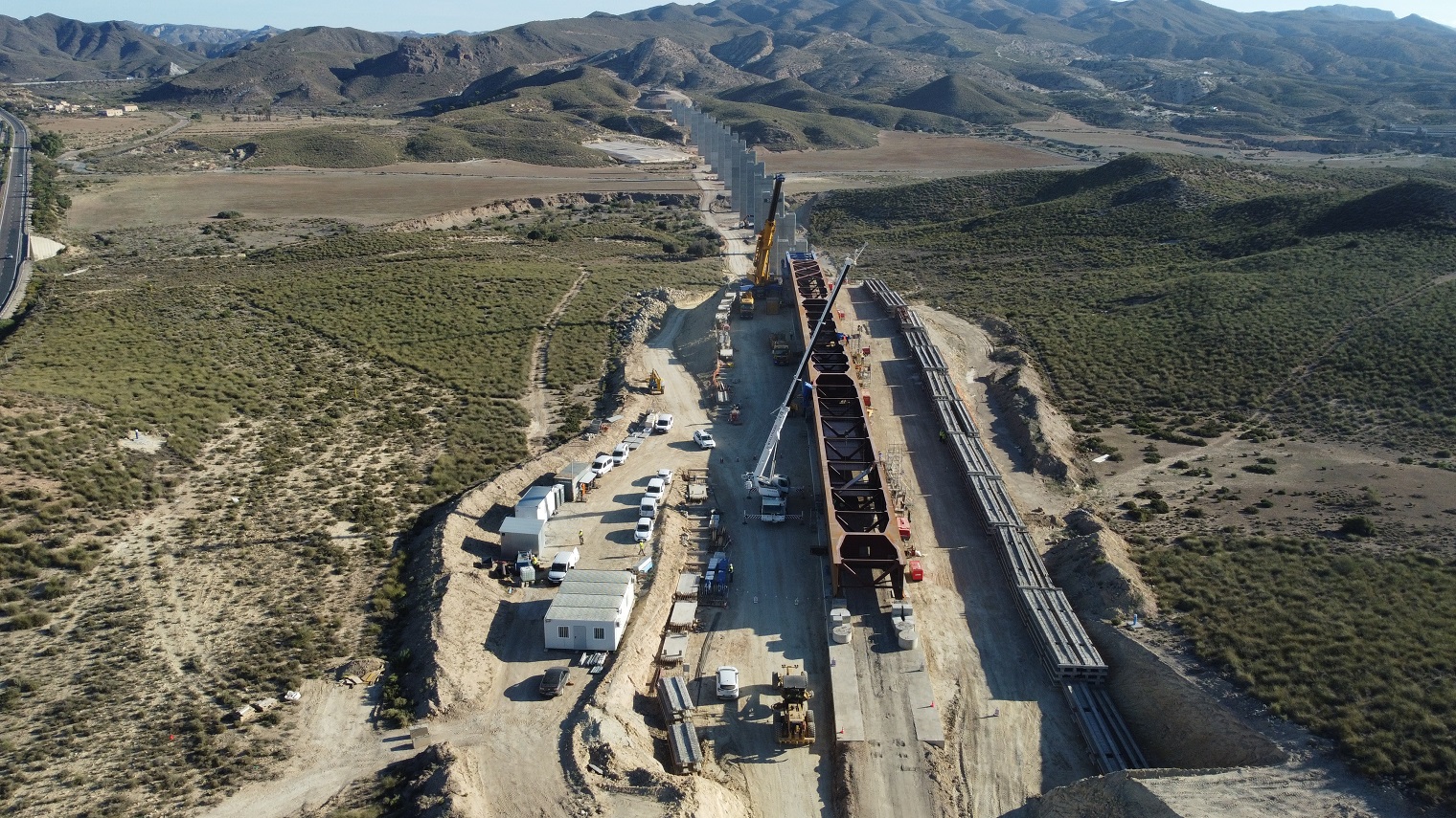 Septiembre de 2023.Viaducto de los feos, trramo Los Arejos Nijar.